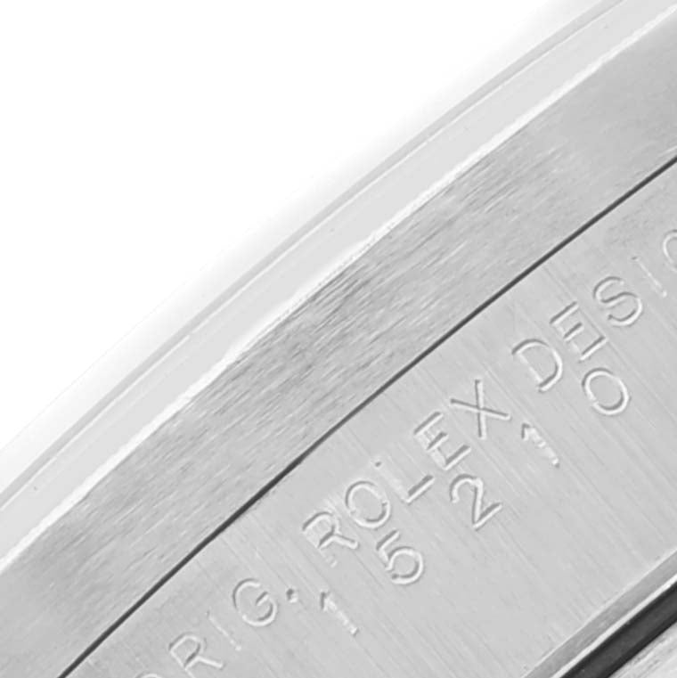 Rolex Date Salmon Dial Oyster Bracelet Steel Mens Watch 15210 Box Papers