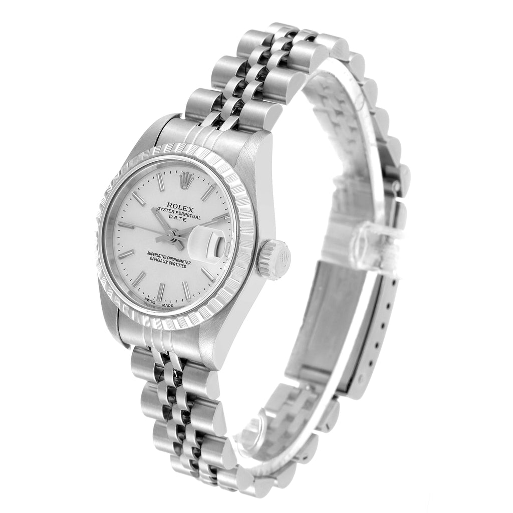 Rolex Date Silver Dial Jubilee Bracelet Ladies Watch 79240