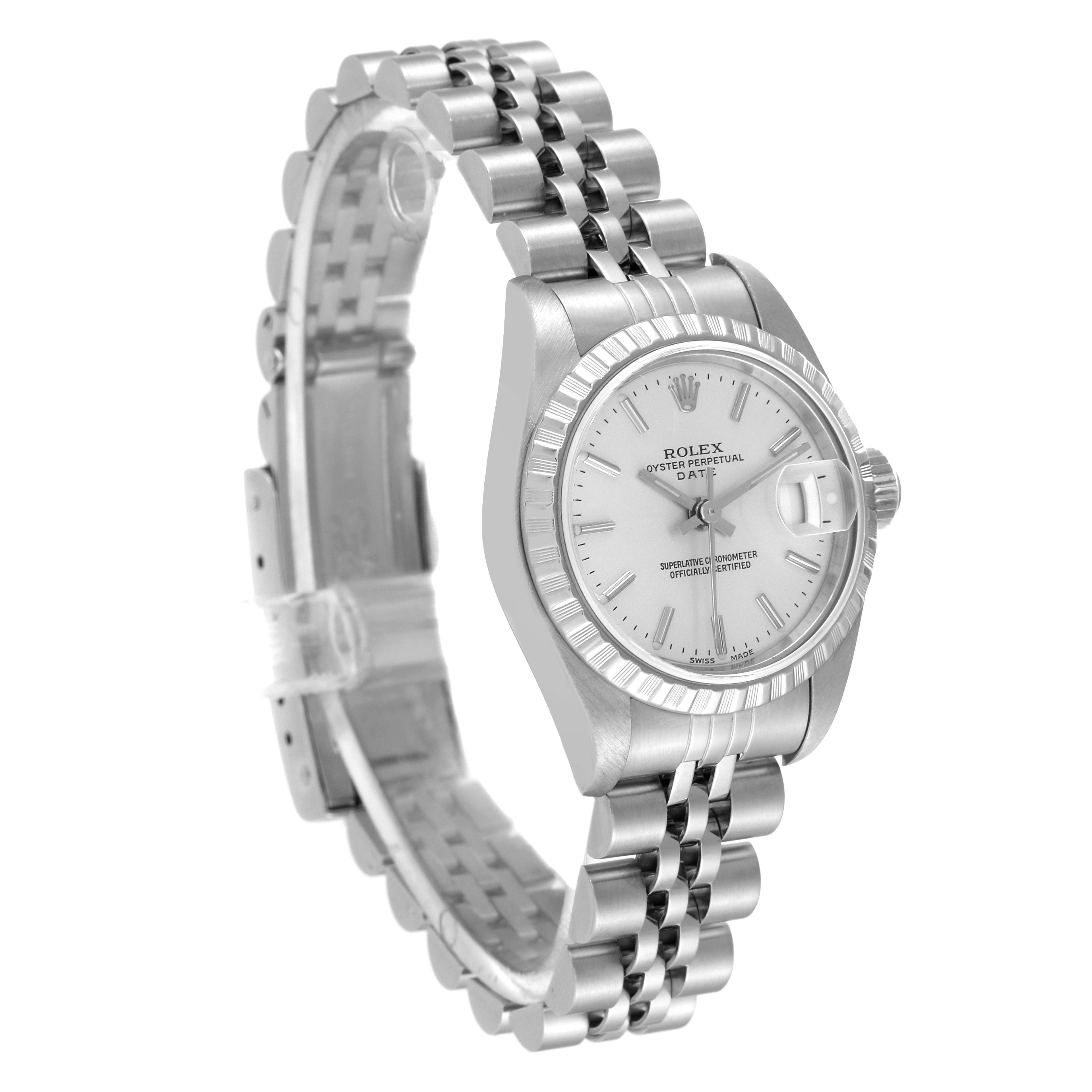 Rolex Date Silver Dial Jubilee Bracelet Ladies Watch 79240