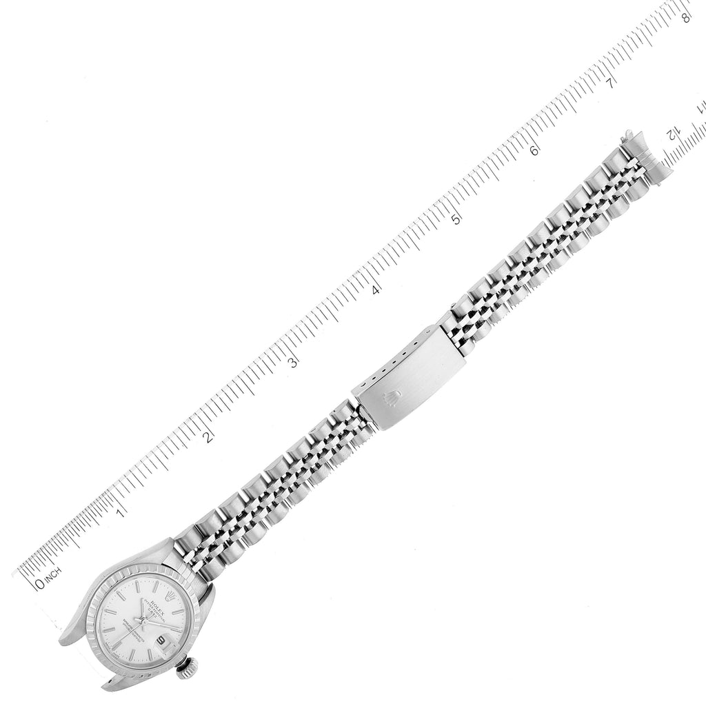 Rolex Date Silver Dial Jubilee Bracelet Ladies Watch 79240