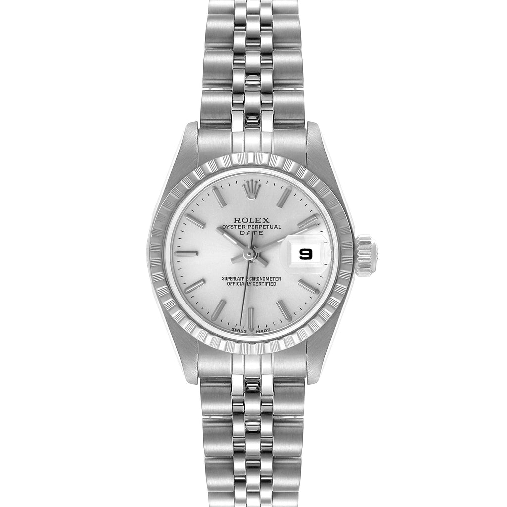 Rolex Date Silver Dial Jubilee Bracelet Ladies Watch 79240