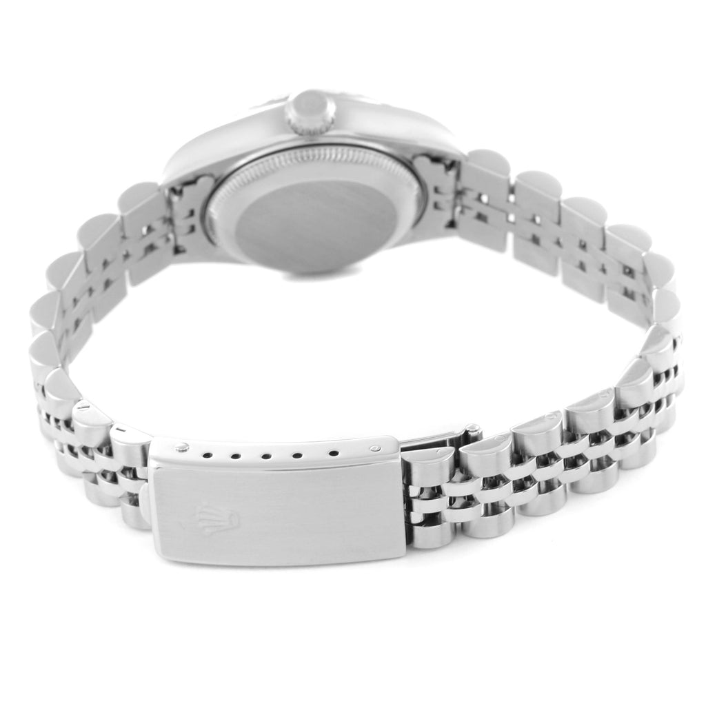 Rolex Date Silver Dial Jubilee Bracelet Ladies Watch 79240 Box Papers