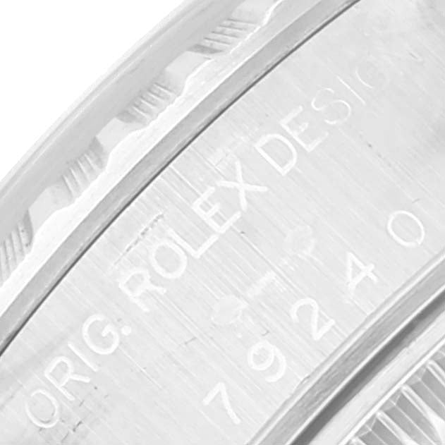 Rolex Date Silver Dial Jubilee Bracelet Ladies Watch 79240 Box Papers