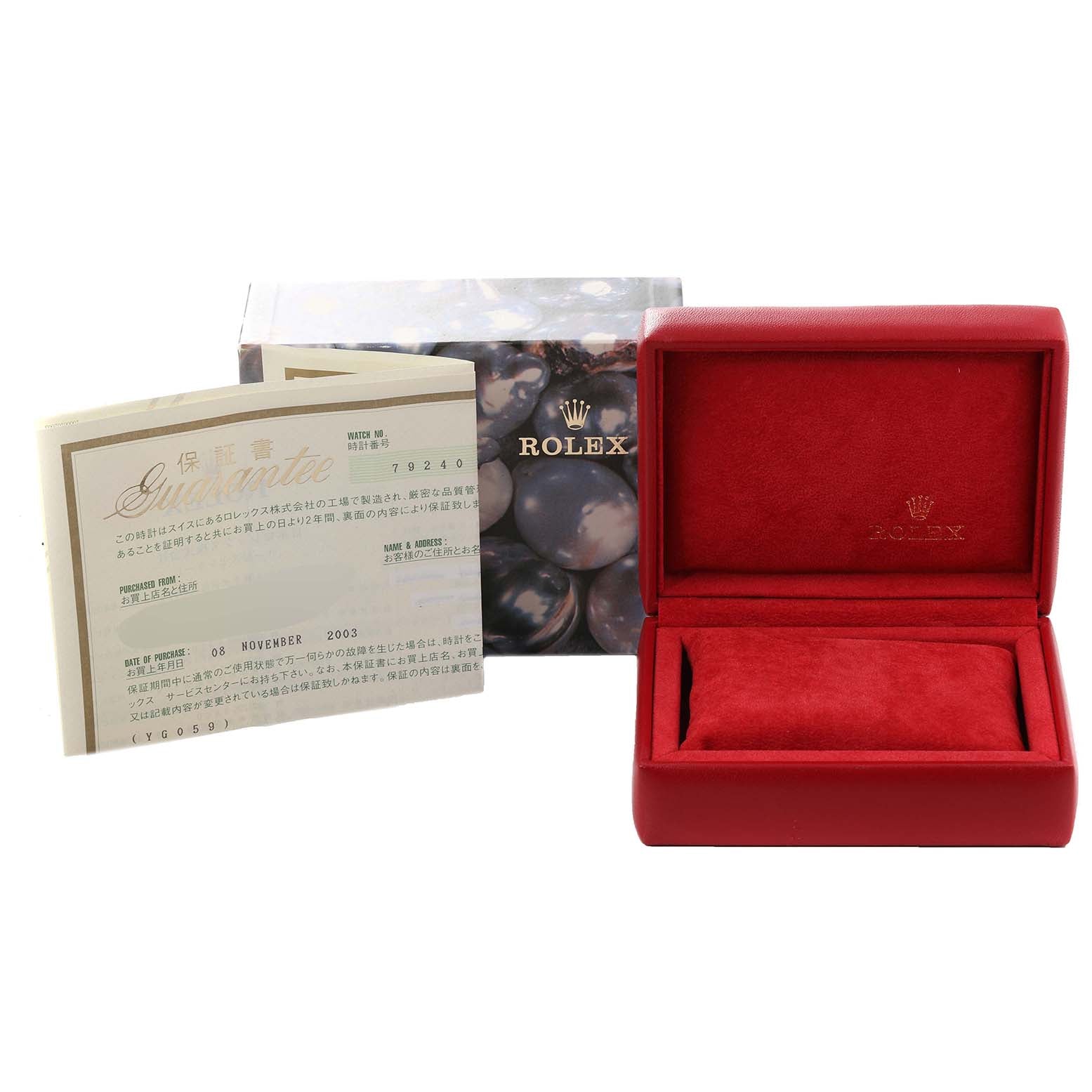 Rolex Date Silver Dial Steel Ladies Watch 79240 Box Papers