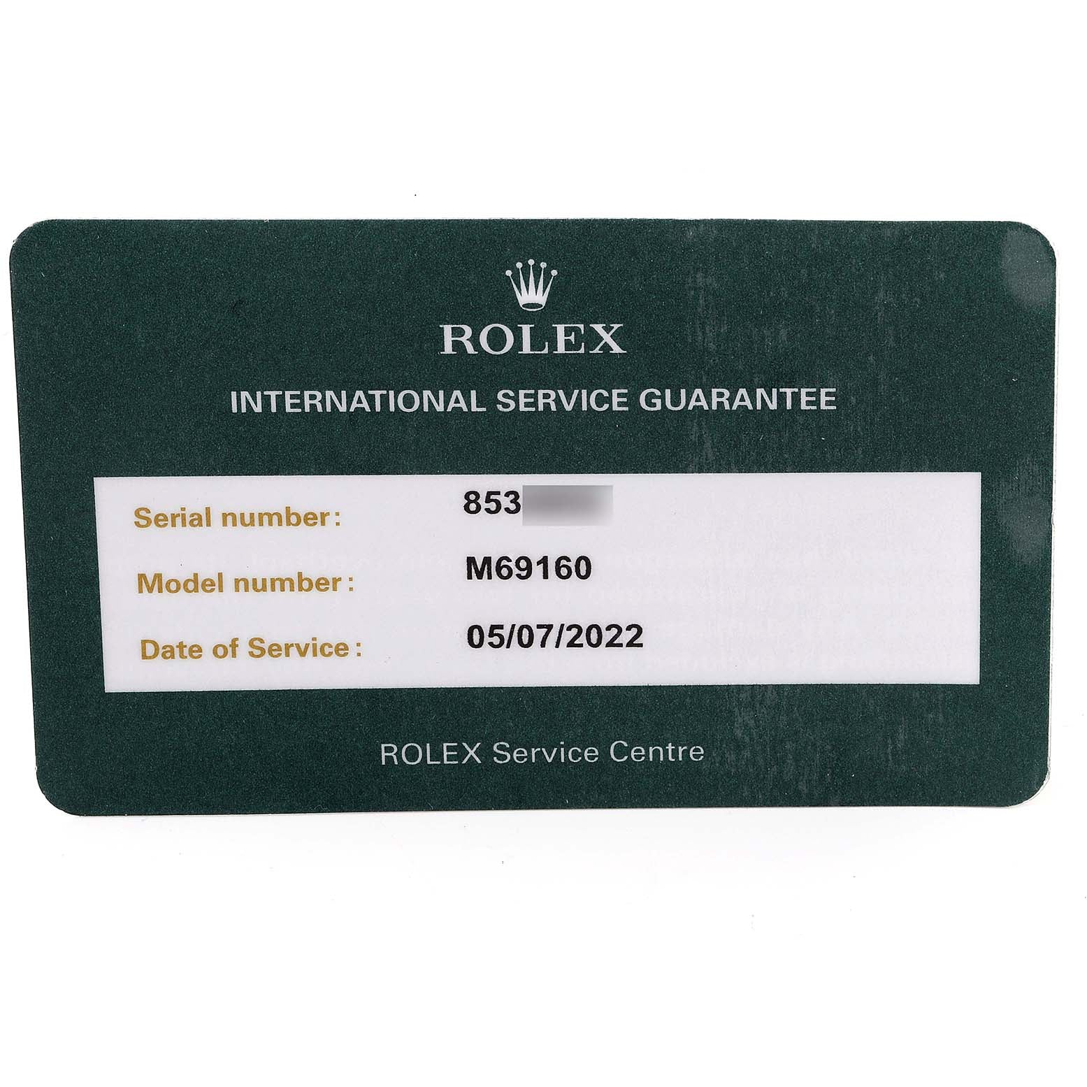 Rolex Date Silver Dial Jubilee Bracelet Steel Watch 69160 Box Service Card