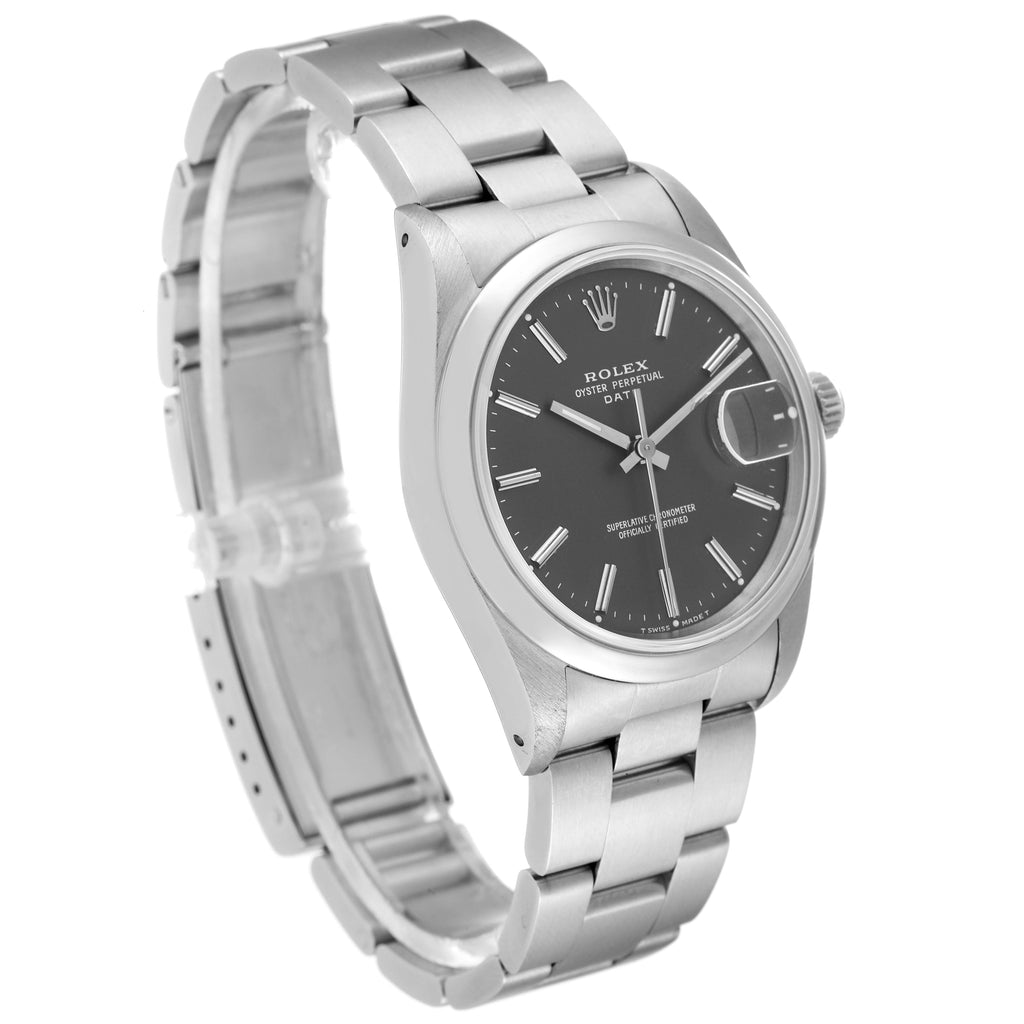 Rolex Date Grey Dial Oyster Bracelet Automatic Mens Watch 15200