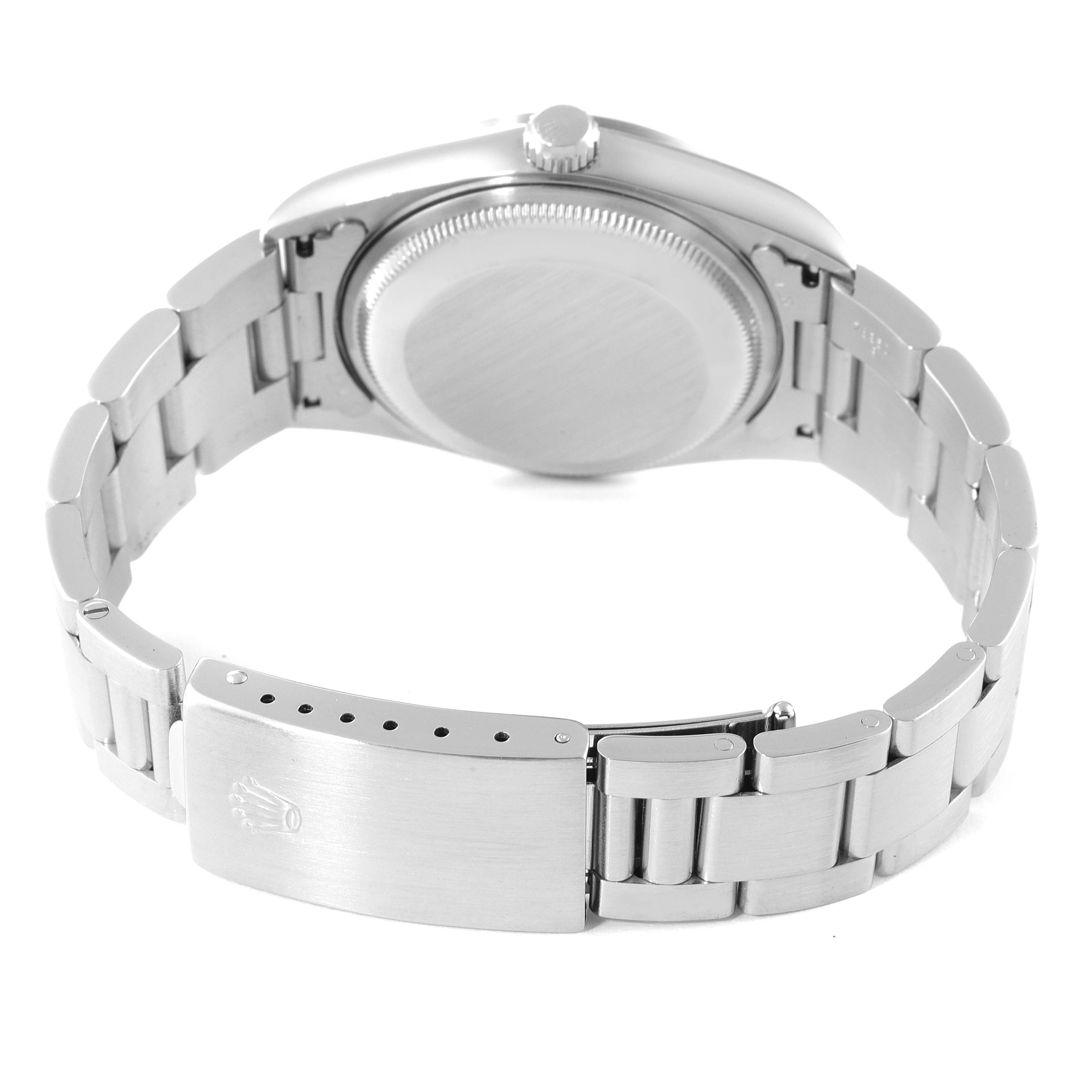 Rolex Date Silver Dial Oyster Bracelet Automatic Mens Watch 15200 Box Papers