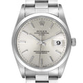 Rolex Date Silver Dial Oyster Bracelet Automatic Mens Watch 15200 Box Papers