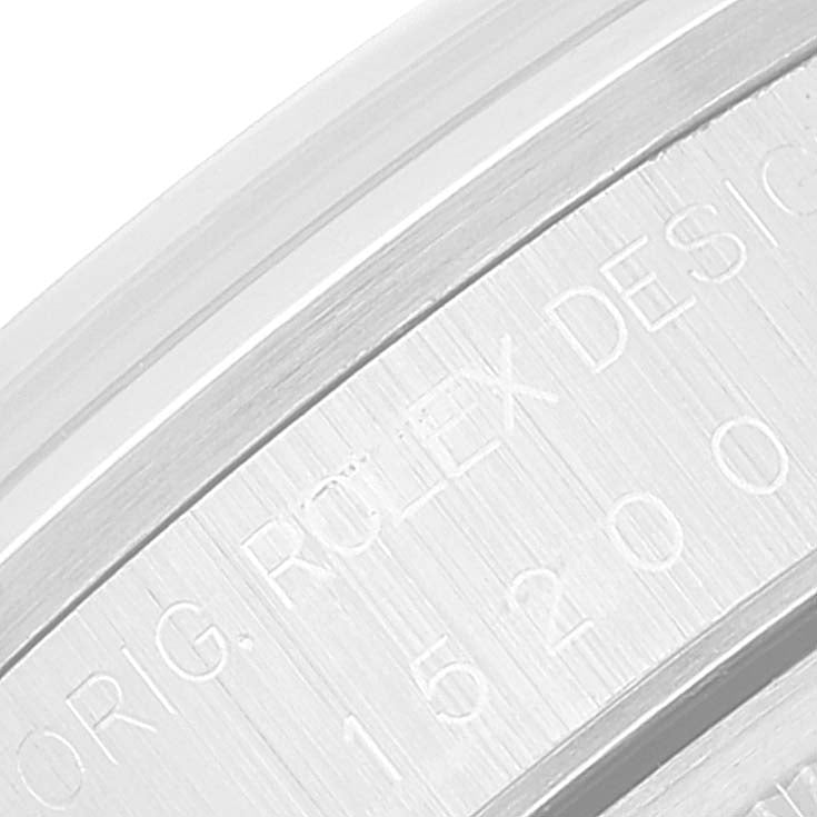 Rolex Date Silver Dial Oyster Bracelet Automatic Steel Mens Watch 15200