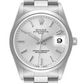 Rolex Date Silver Dial Oyster Bracelet Automatic Steel Mens Watch 15200