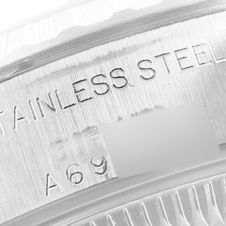 Rolex Date Silver Dial Oyster Bracelet Steel Ladies Watch 79240 Box Papers
