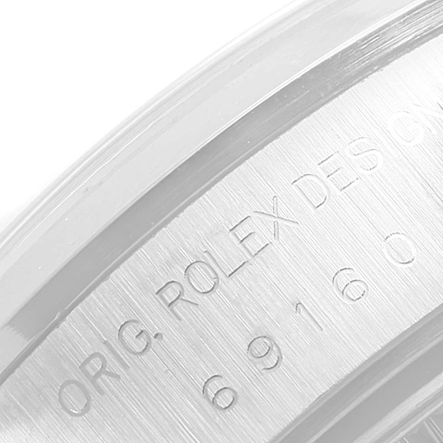 Rolex Date Silver Dial Oyster Bracelet Steel Ladies Watch 69160 Box Papers
