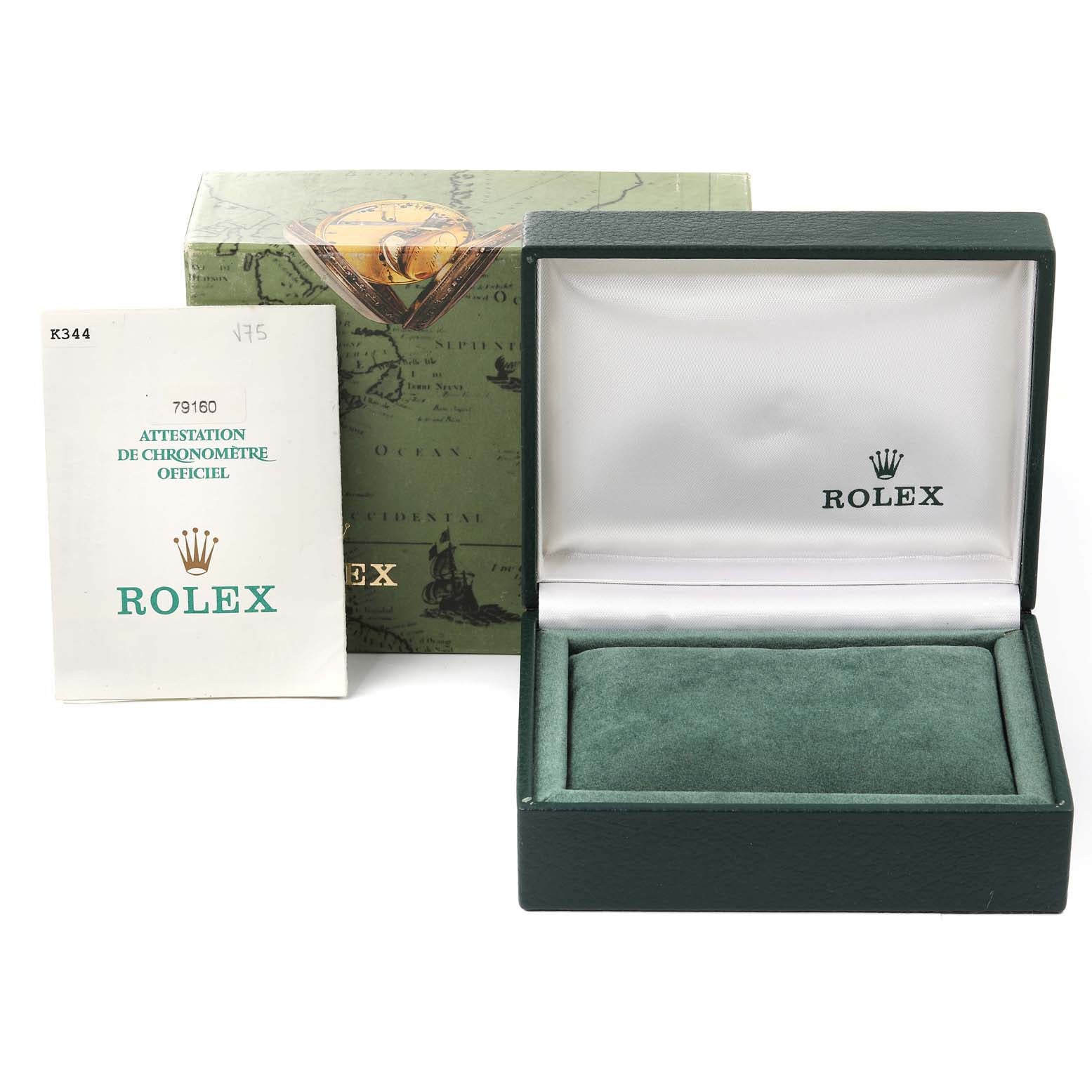 Rolex Date Silver Dial Oyster Bracelet Steel Ladies Watch 79160 Box Papers