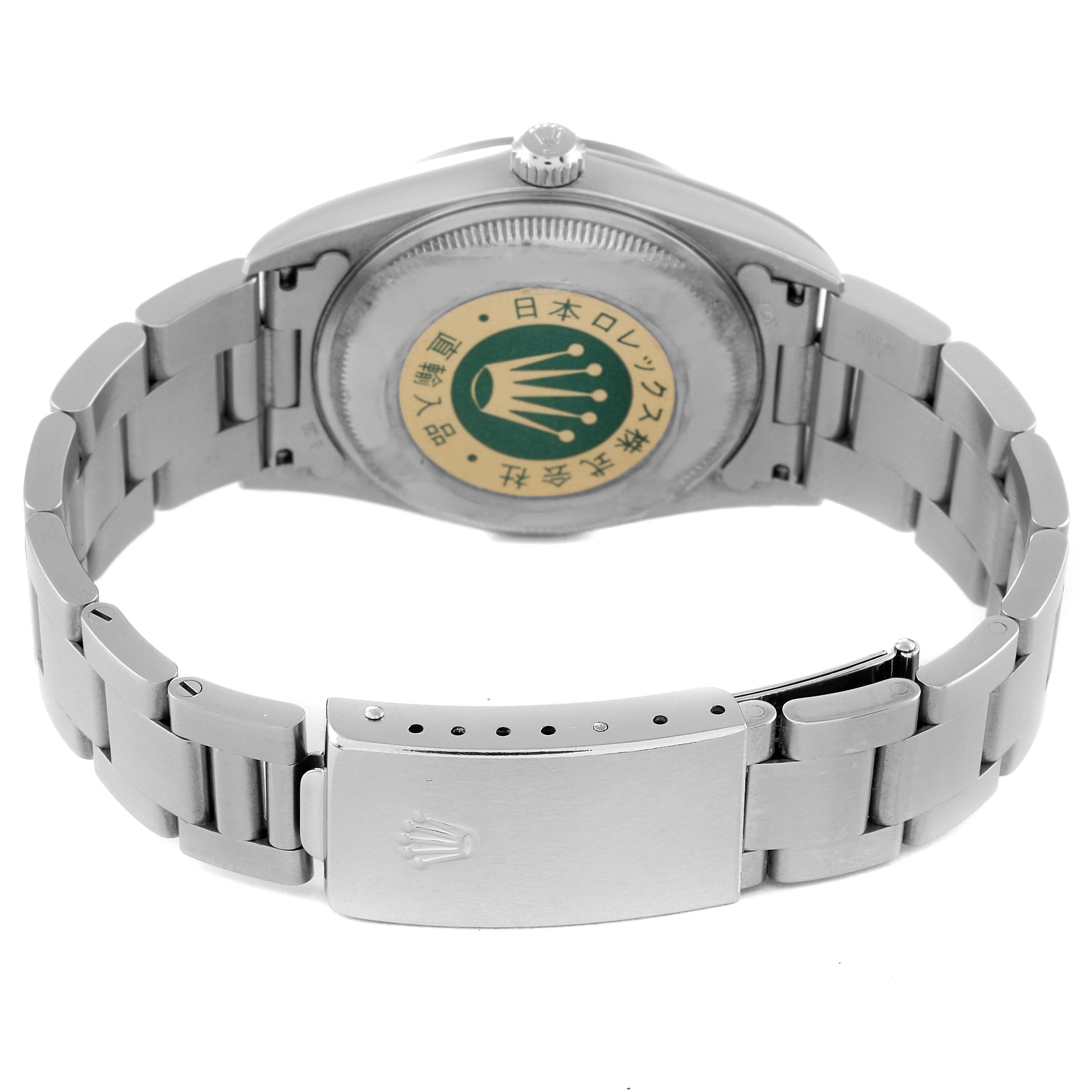 Rolex Date Silver Dial Smooth Bezel Automatic Steel Mens Watch 15200 Unworn NOS