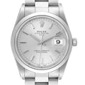 Rolex Date Silver Dial Smooth Bezel Automatic Steel Mens Watch 15200 Unworn NOS