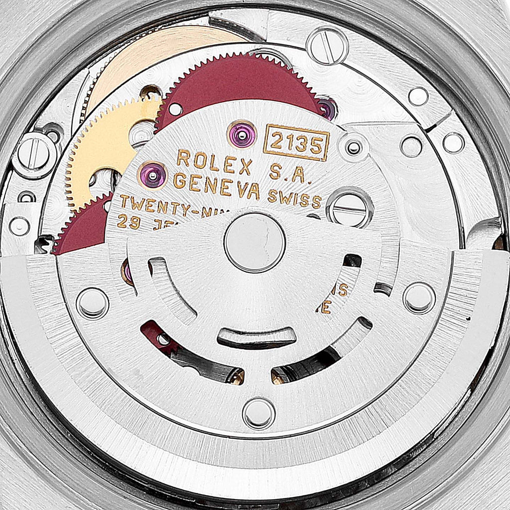 Rolex Date Silver Tapestry Dial Steel Ladies Watch 69190 Box Papers