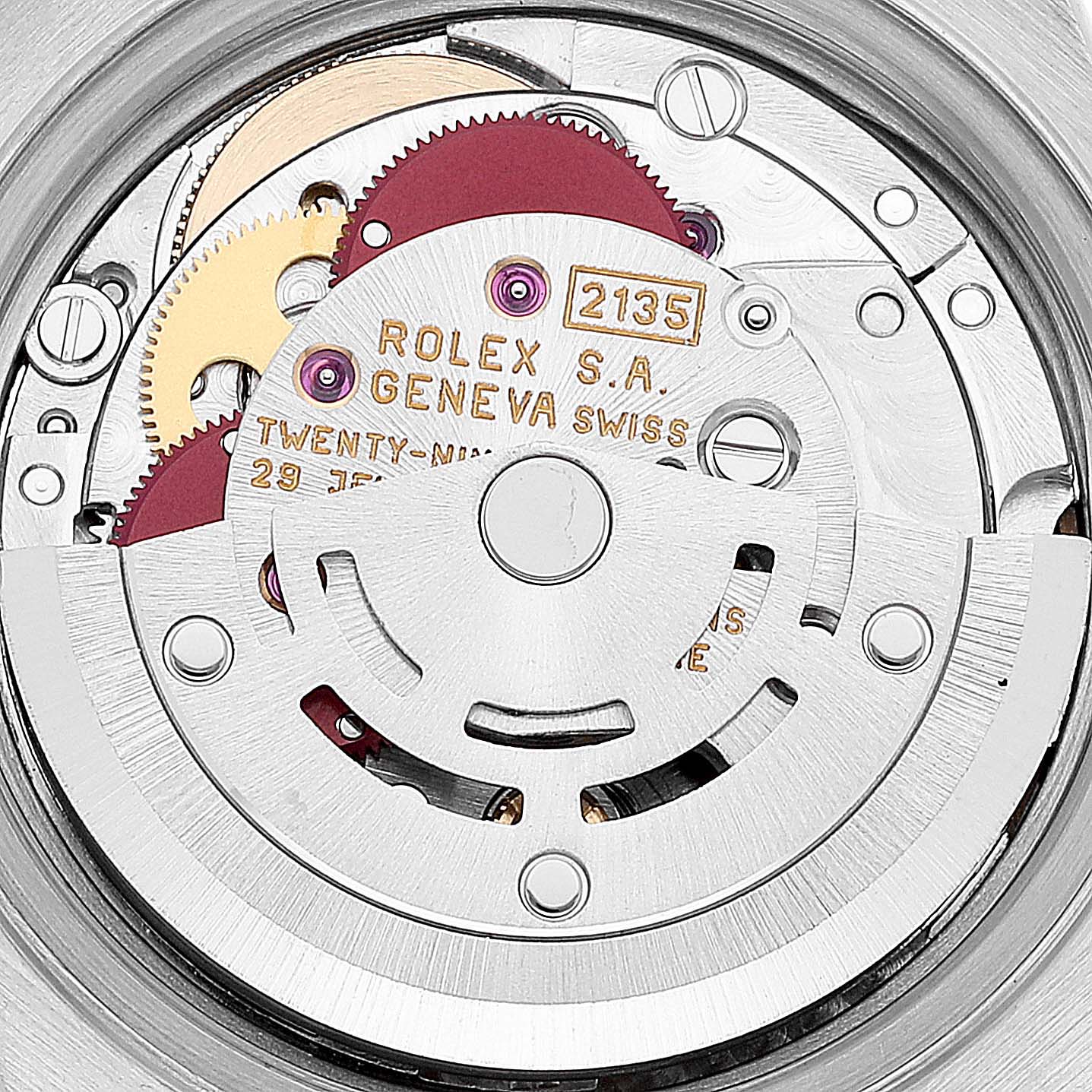 Rolex Date Silver Tapestry Dial Steel Ladies Watch 69190 Box Papers