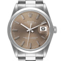 Rolex Date Stainless Steel Grey Sigma Dial Vintage Mens Watch 1500