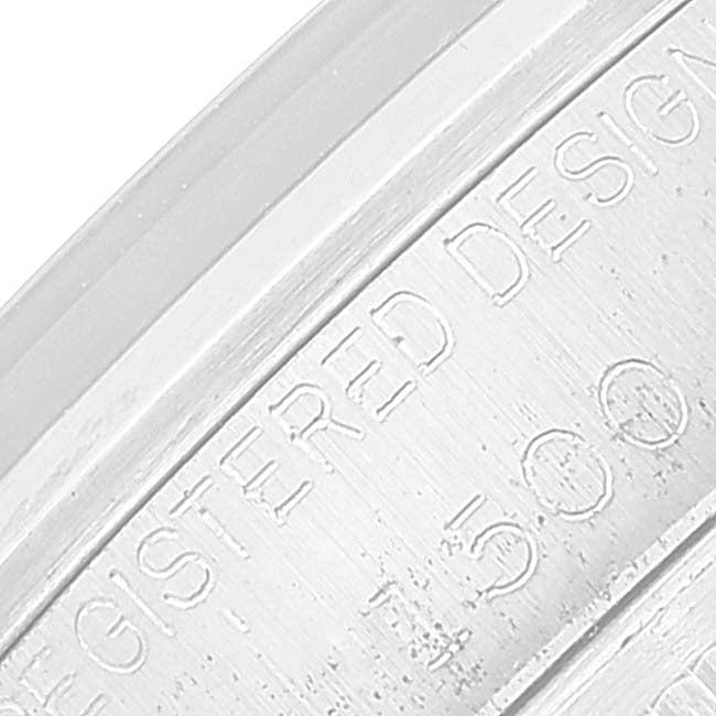 Rolex Date Stainless Steel Silver Brick Dial Vintage Mens Watch 1500