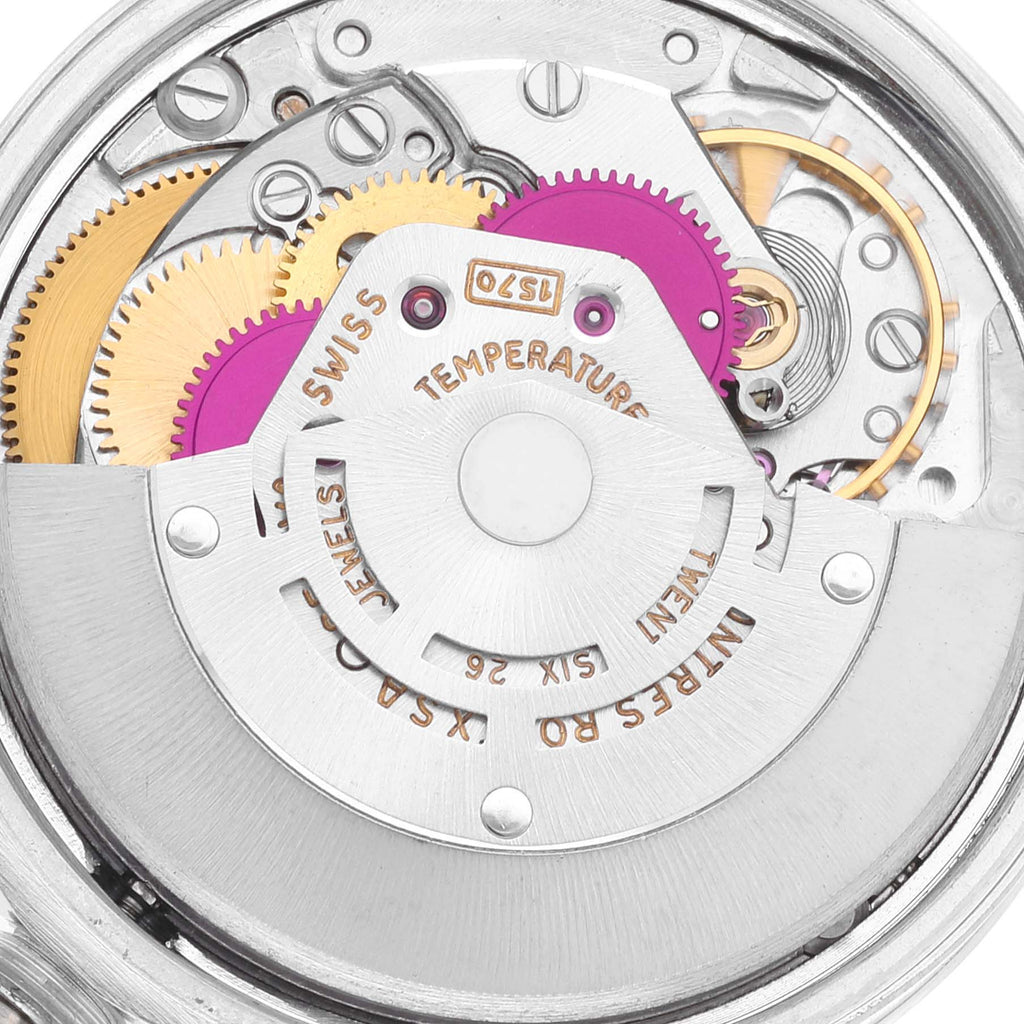 Rolex Date Stainless Steel Silver Dial Vintage Mens Watch 1500