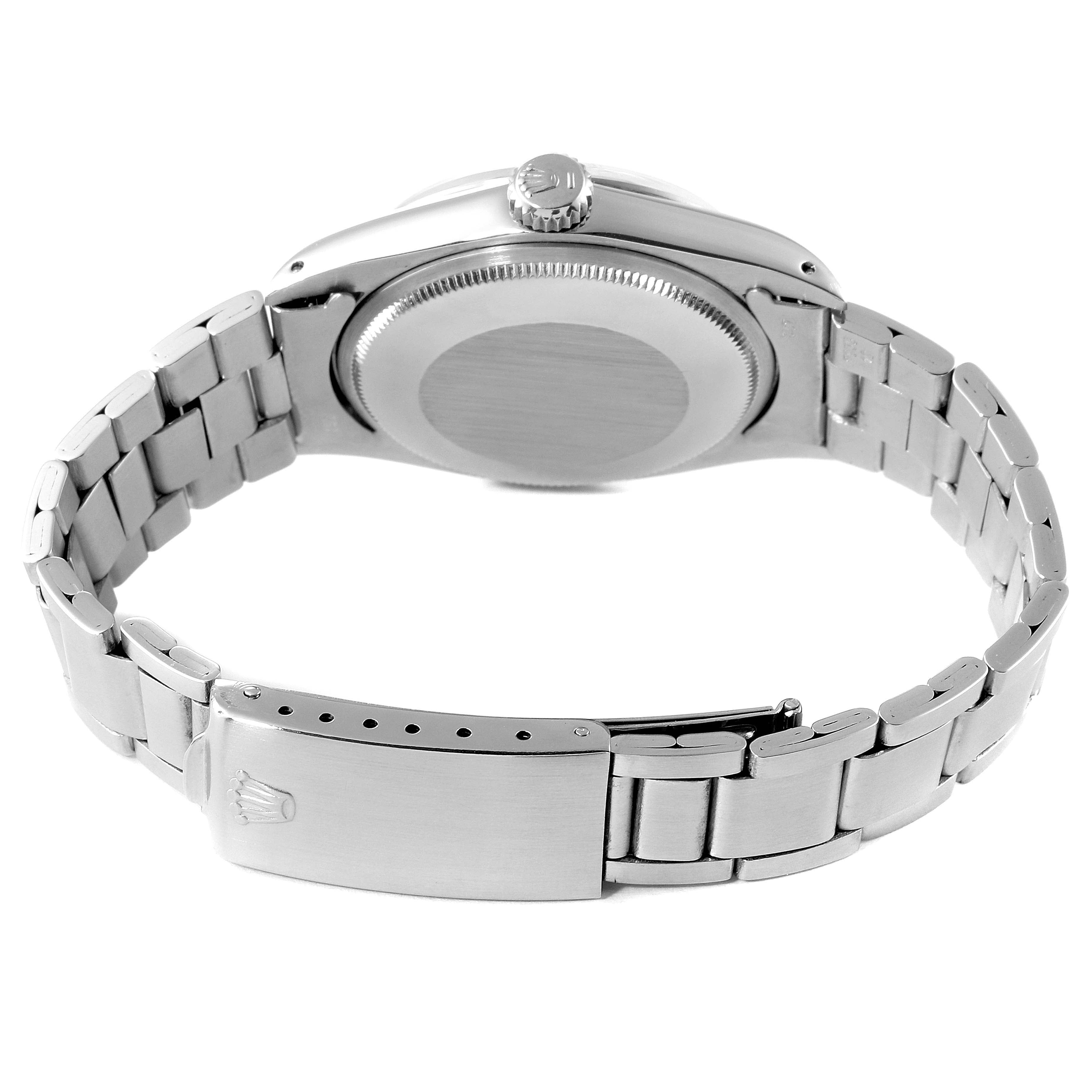 Rolex Date Stainless Steel Silver Dial Vintage Mens Watch 1500 Box Papers