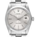Rolex Date Stainless Steel Silver Dial Vintage Mens Watch 1500 Box Papers