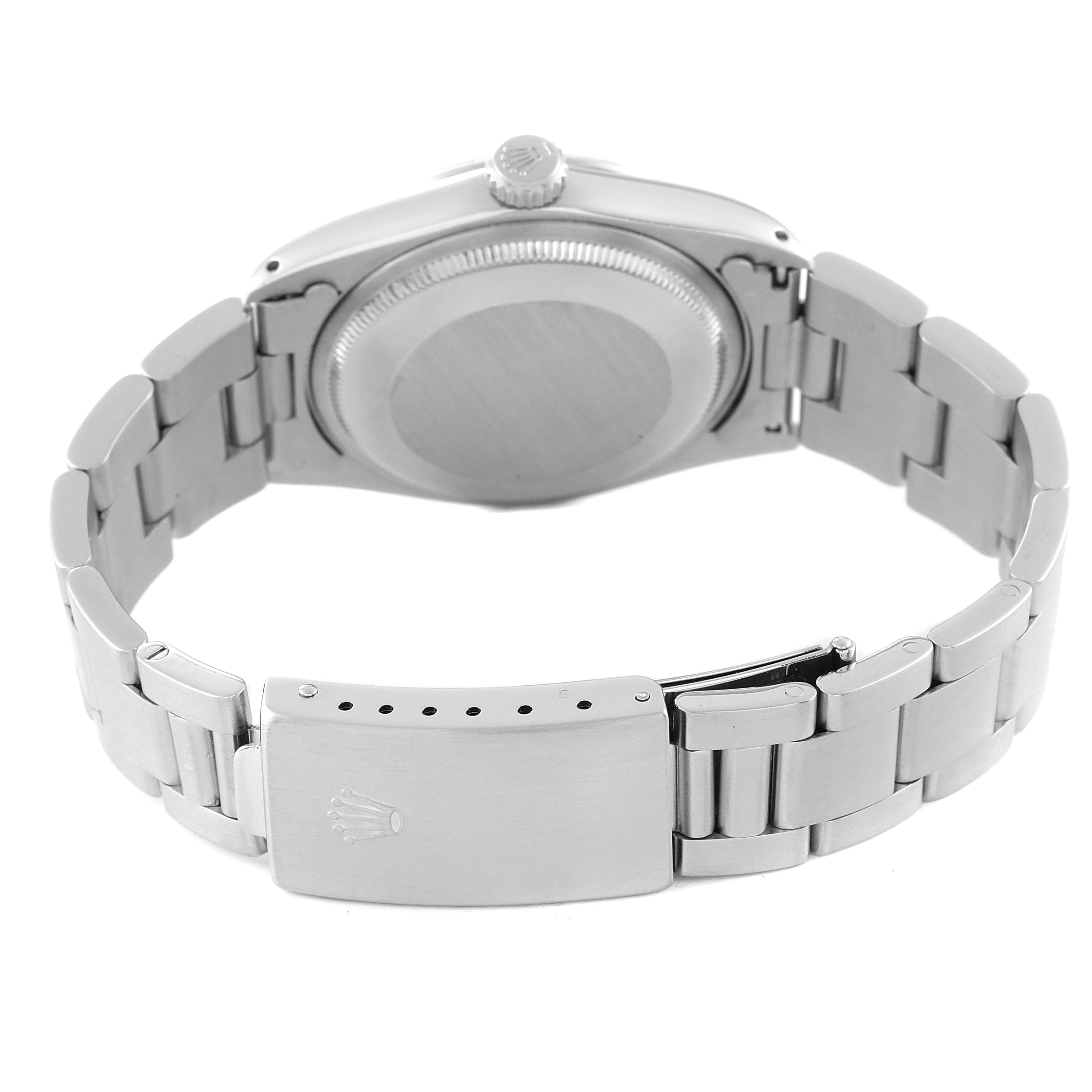 Rolex Date Stainless Steel Silver Dial Vintage Mens Watch 1500 Box Service Card