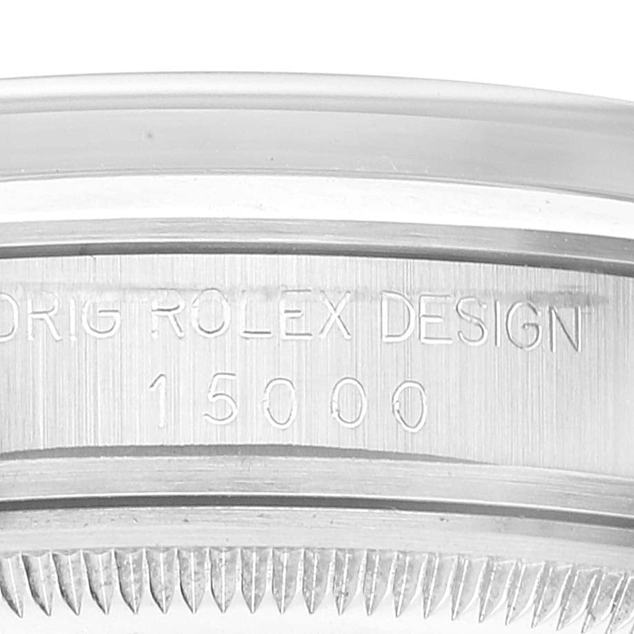 Rolex Date Stainless Steel Silver Dial Vintage Mens Watch 15000c