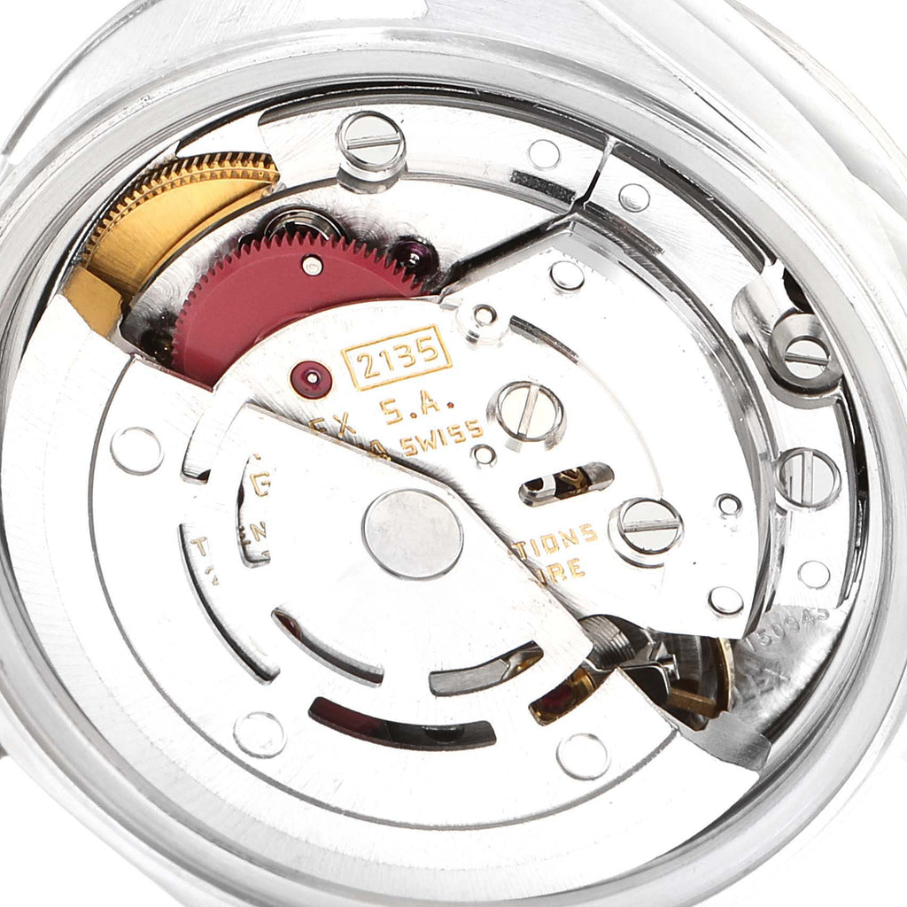Rolex Date Steel White Gold Silver Dial Ladies Watch 69174 Box Papers