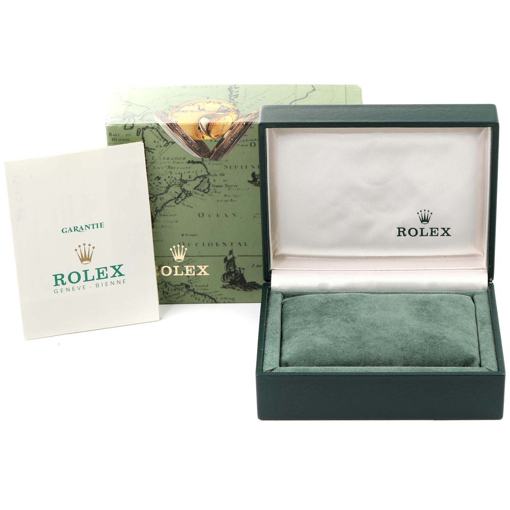 Rolex Date Steel White Gold Silver Dial Ladies Watch 69174 Box Papers