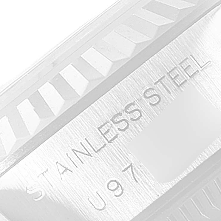 Rolex Date Steel White Gold White Dial Ladies Watch 69174 Box Papers