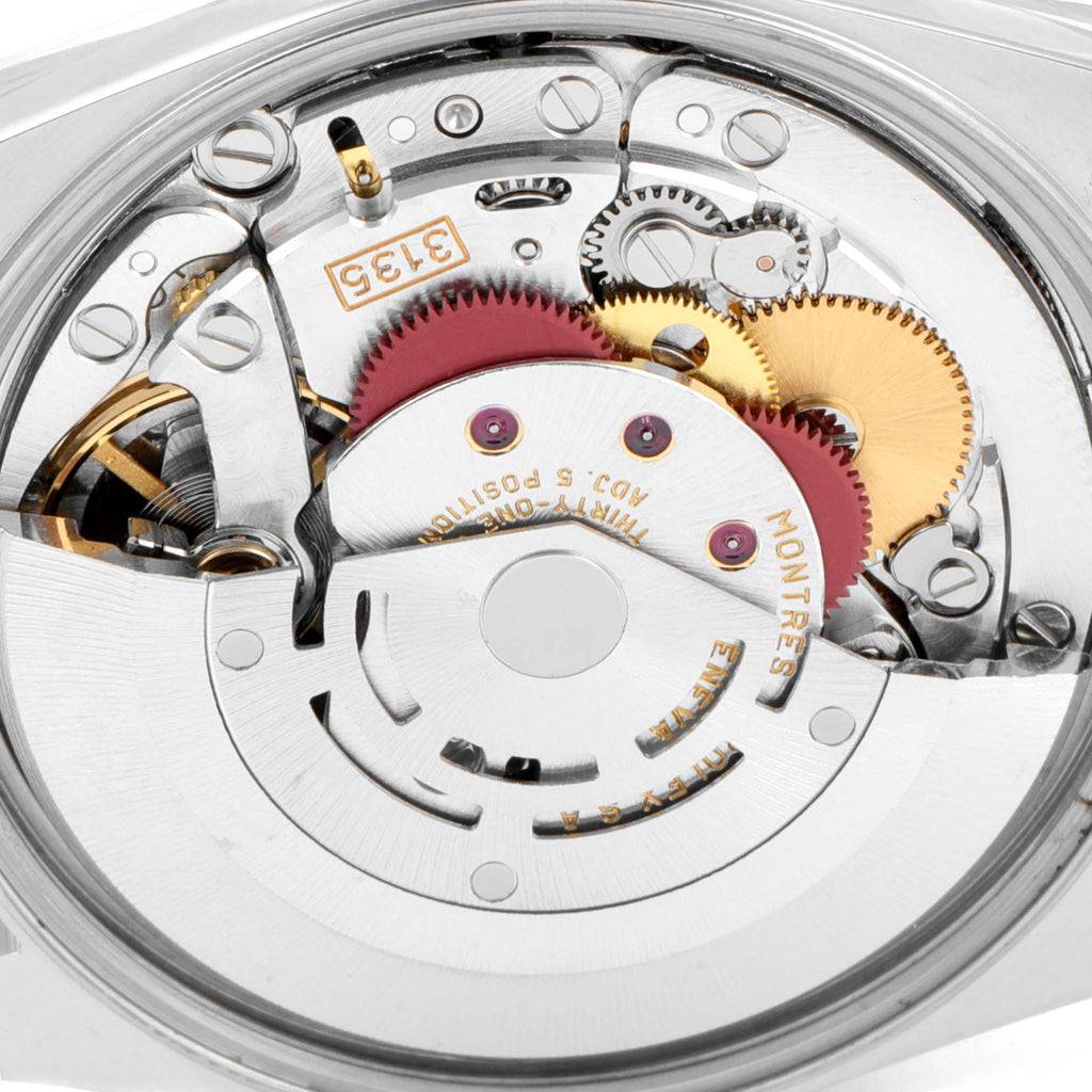 Rolex Date Baton Dial Oyster Bracelet Steel Yellow Gold Mens Watch 15223
