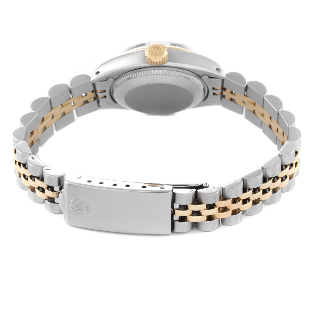 Rolex Date Steel Yellow Gold Champagne Dial Ladies Watch 6917