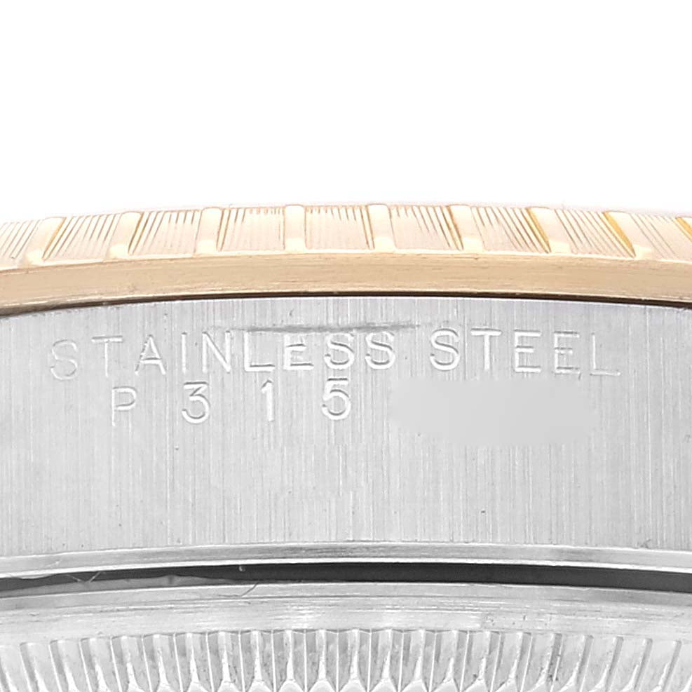 Rolex Date Steel Yellow Gold Champagne Dial Mens Watch 15223 Box Papers