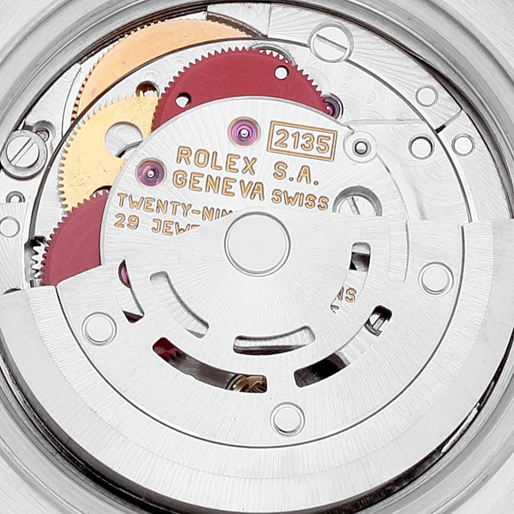 Rolex Date Steel Yellow Gold Fluted Bezel Ladies Watch 69173