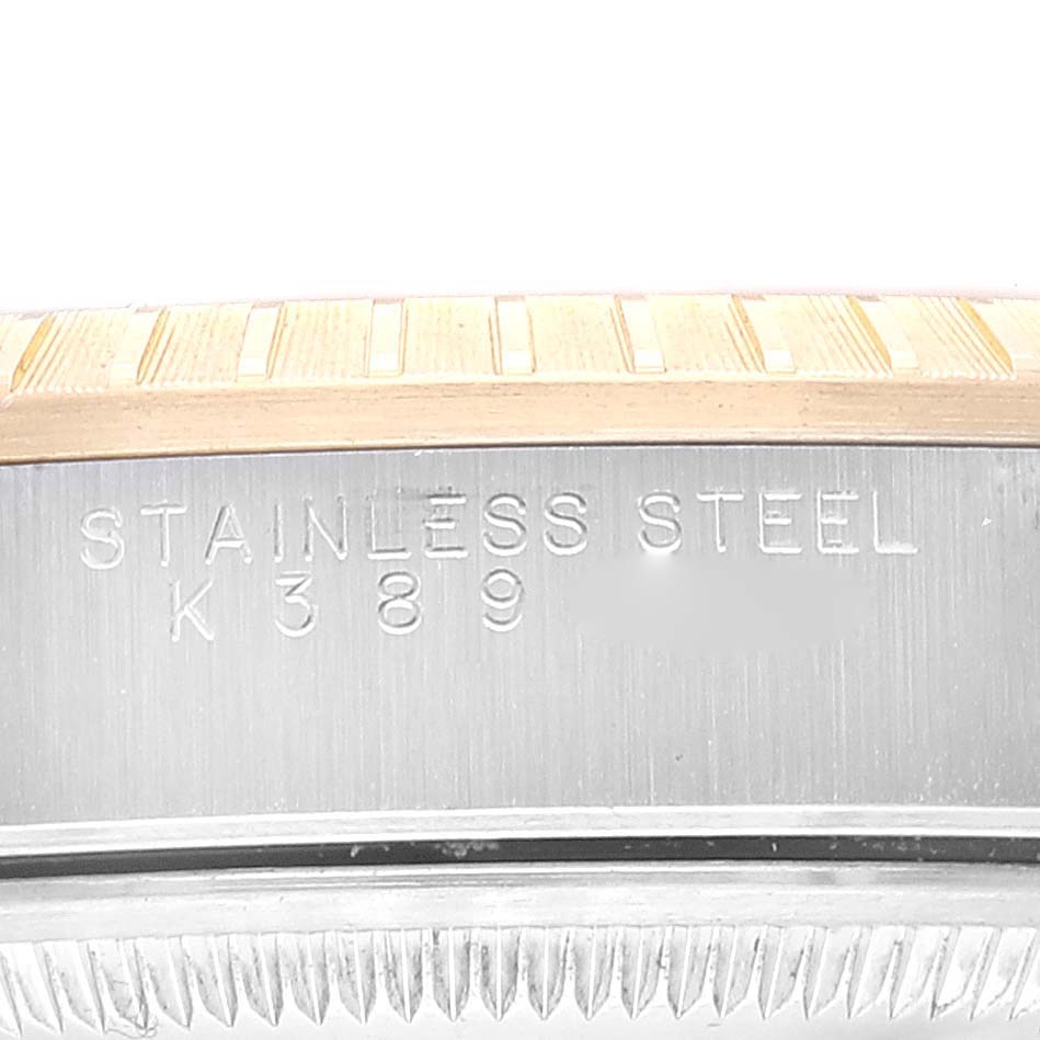 Rolex Date Steel Yellow Gold Oyster Bracelet Mens Watch 15223 Box Papers