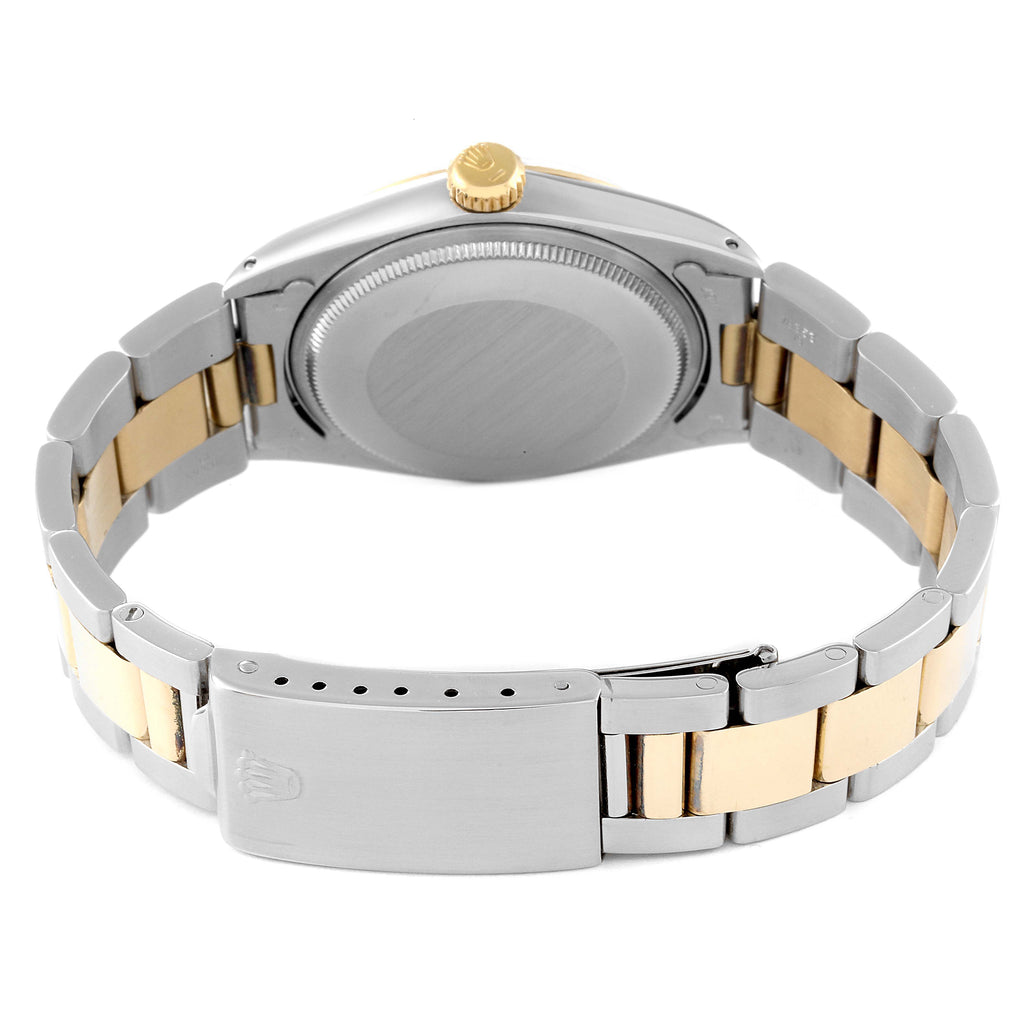 Rolex Date Steel Yellow Gold Oyster Bracelet Vintage Mens Watch 1505