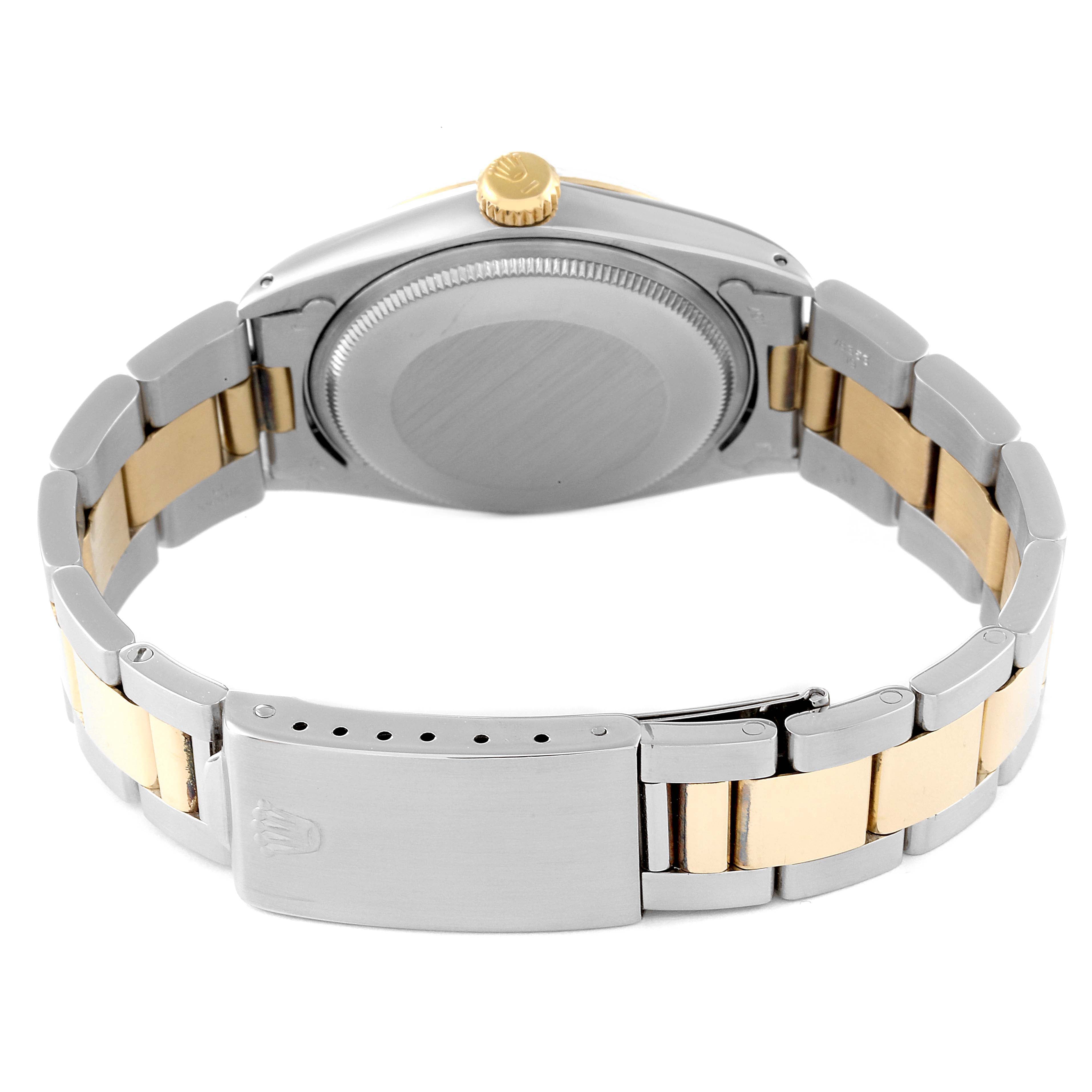 Rolex Date Steel Yellow Gold Oyster Bracelet Vintage Mens Watch 1505