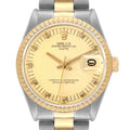 Rolex Date Steel Yellow Gold Oyster Bracelet Vintage Mens Watch 1505