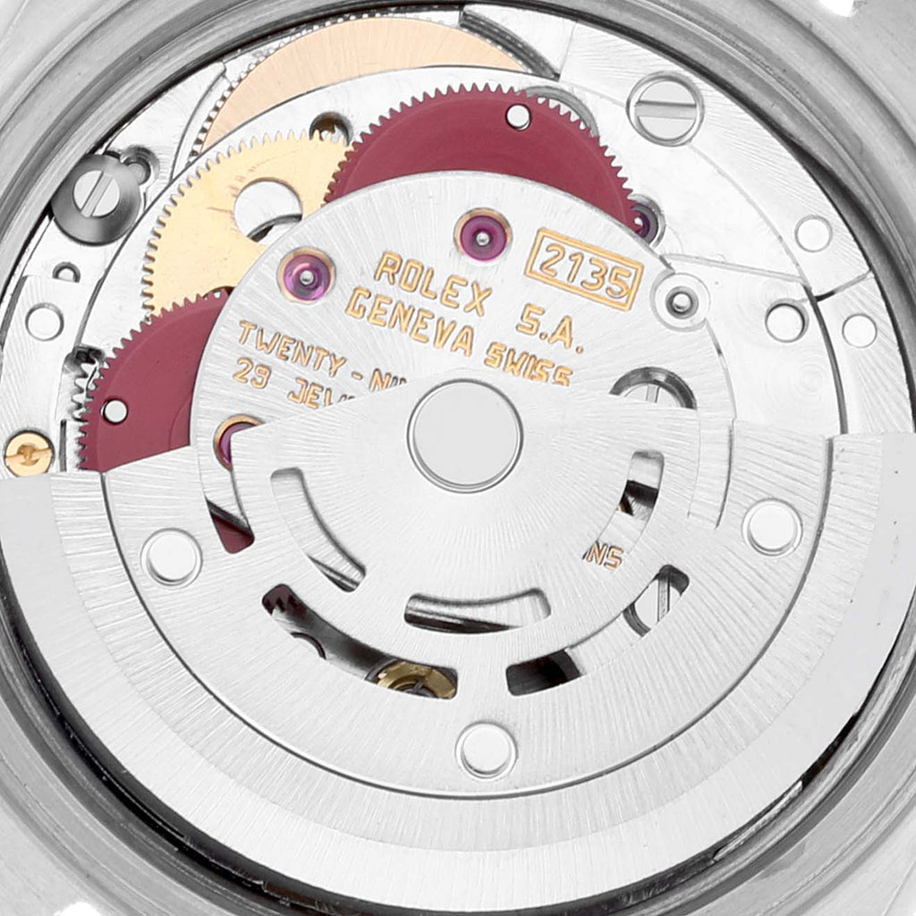 Rolex Date Steel Yellow Gold Silver Dial Ladies Watch 69173