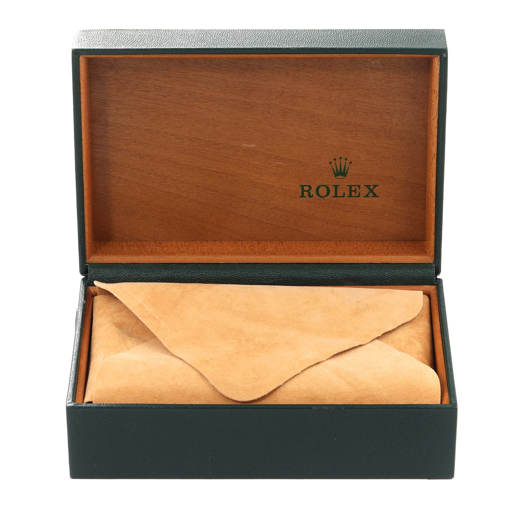 Rolex Date Steel Yellow Gold Slate Dial Mens Watch 15223