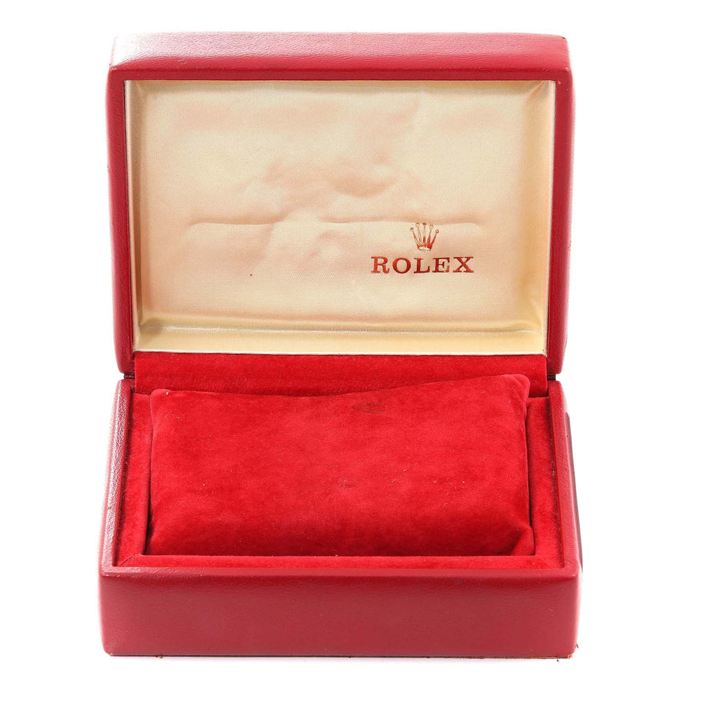 Rolex Date Steel Yellow Gold Smooth Bezel Champagne Dial Ladies Watch 6916