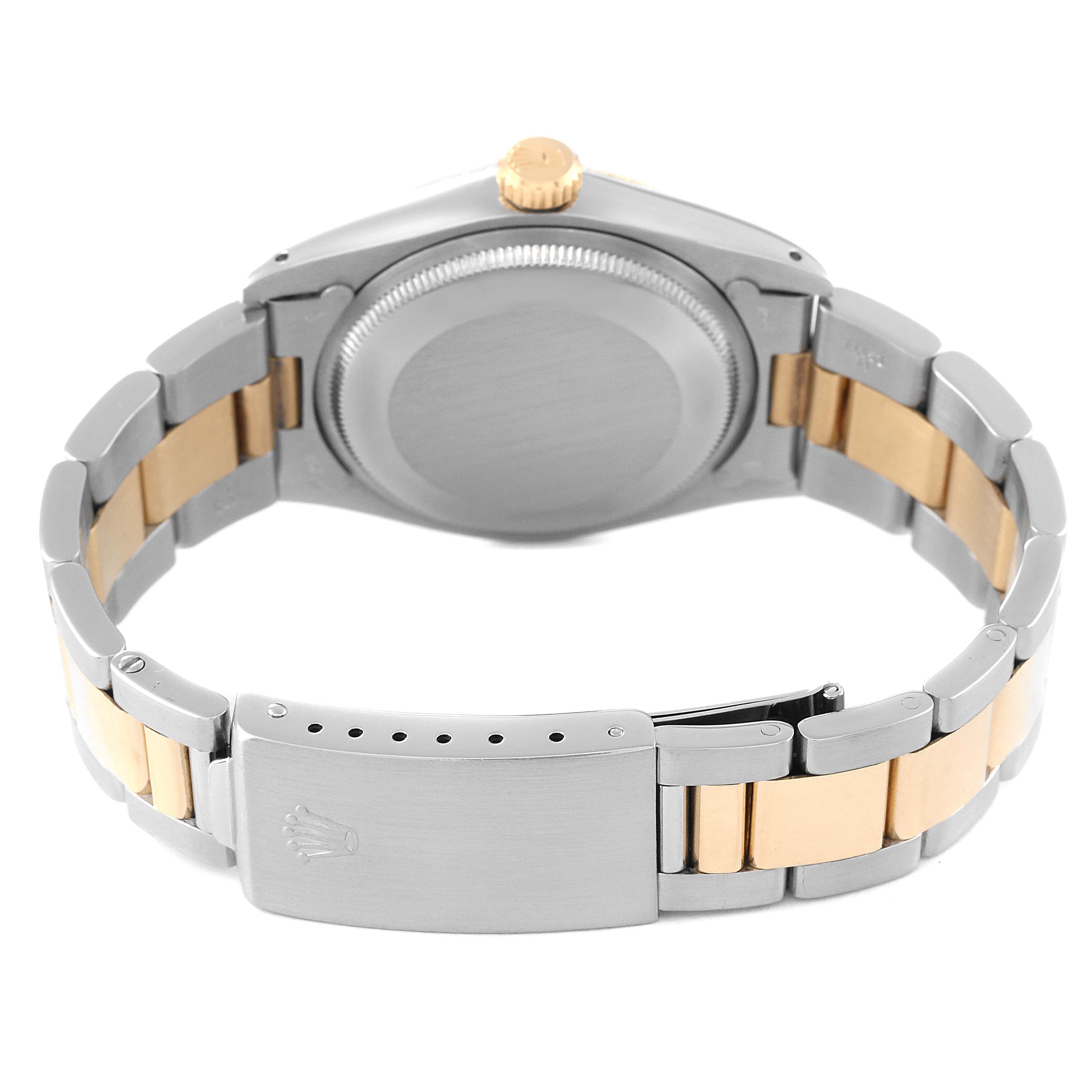 Rolex Date Steel Yellow Gold Vintage Mens Watch 1505 Box Papers