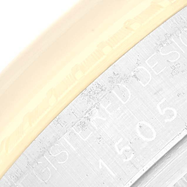 Rolex Date Steel Yellow Gold Vintage Mens Watch 1505 Box Papers