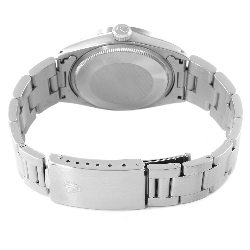 Rolex Date Vintage Silver Baton Dial Stainless Steel Mens Watch 1501