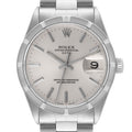Rolex Date Vintage Silver Baton Dial Stainless Steel Mens Watch 1501