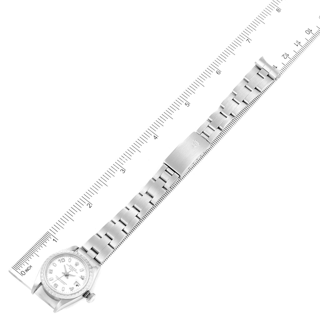 Rolex Date White Dial Jubilee Bracelet Ladies Watch 79240 Box