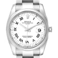 Rolex Date White Dial Oyster Bracelet Steel Mens Watch 115200