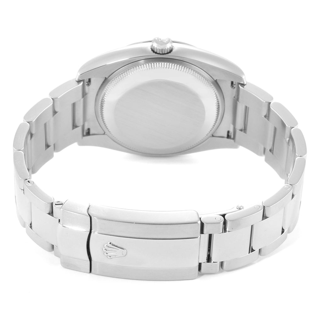 Rolex Date White Dial Oyster Bracelet Steel Mens Watch 115200
