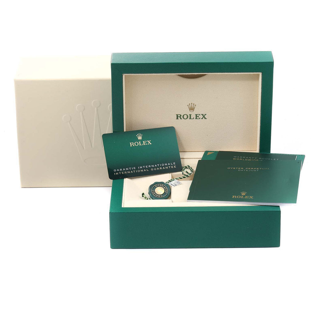 Rolex Date White Dial Oyster Bracelet Steel Mens Watch 115200 Unworn